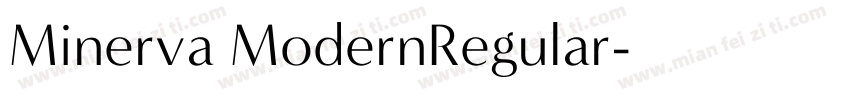 Minerva ModernRegular字体转换